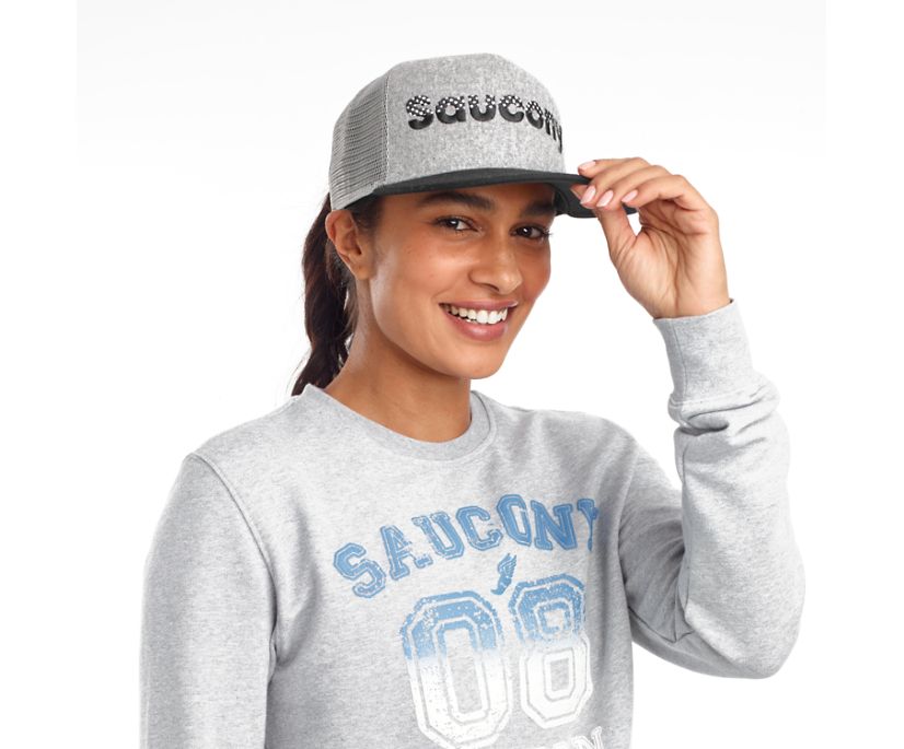 Women's Saucony Trucker Hats Light Grey | Singapore 364MQZA